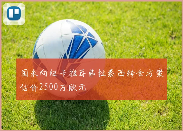 国米向纽卡推荐弗拉泰西转会方案估价2500万欧元